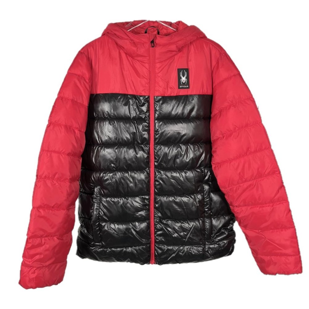 Spyder Circuit Puffer Color Block Jacket Size Med… - image 1